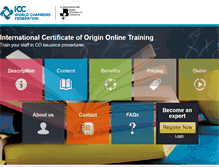 Tablet Screenshot of certificatesoforigin.org